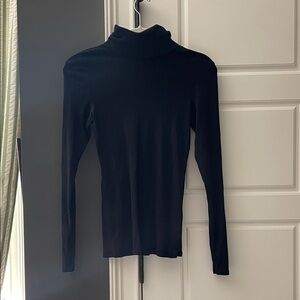 C&C California Black Long-Sleeve Turtleneck Top